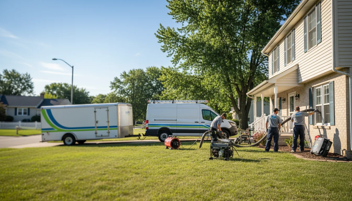Flooded Basement Restoration And Cleanup With Repair in Windsor Heights, IA near me